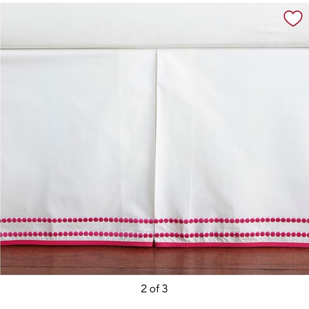 Pottery Barn Pearl Dot Crib Skirt